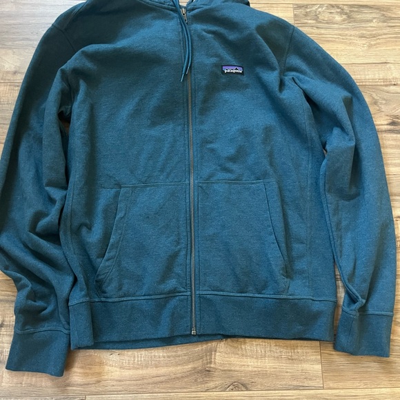 Patagonia Teal Zip-Up Hoodie - Picture 2 of 5